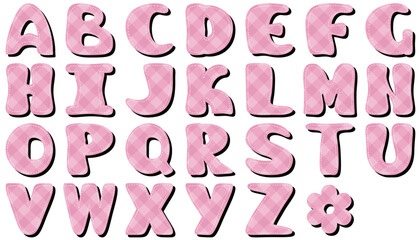 Scrapbook alphabet on white background see another patterns in my portfolio