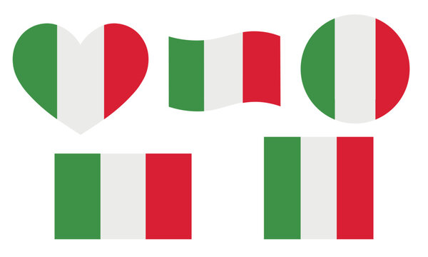 Flag Italy icon. Italy nation element set vector ilustration.