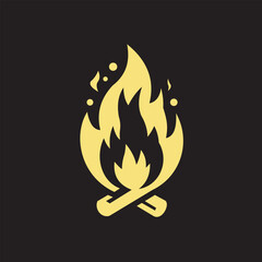 simple fire flame vector design