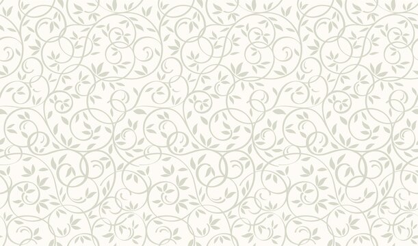 Vector Seamless Floral Pattern Illustration Horizontally Vertically Repeatable 4