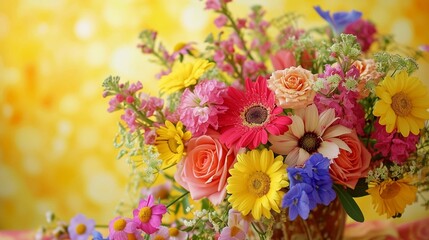 Bouquet of flowers.