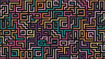 A colorful composition of geometric shapes. A template for a creative idea and design.