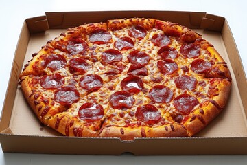 takeaway or delivery pizza box professional advertising food photography