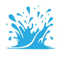 Water splashes vector