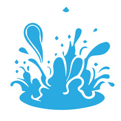 Water splashes vector