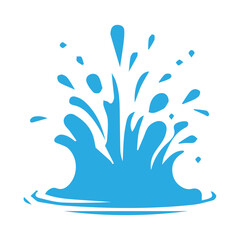 Obraz premium Water splashes vector