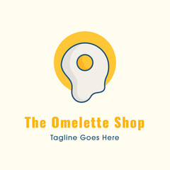 Creative omelette vector illustration logo design. Fresh Fried Egg Logo template designs