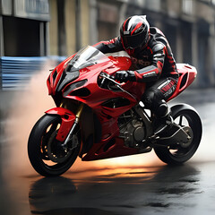 motorcycle, speed, sports, pilot, track, race