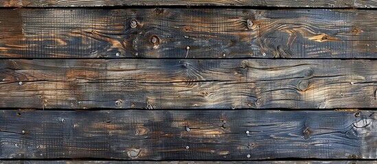 A detailed view showcasing a brown hardwood flooring with a rectangular pattern, resembling a wooden wall with a brick backdrop.