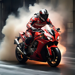 motorcycle, speed, sports, pilot, track, race
