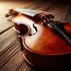Close-up of a violin