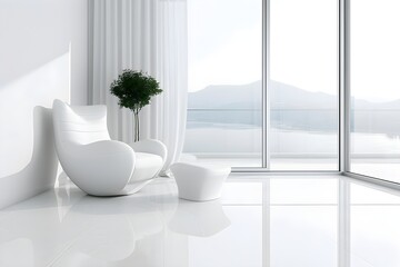 Modern minimalist interior design