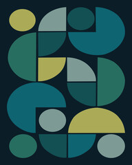 Beautiful Bauhaus design for background, wallpaper and wall art