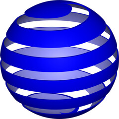 青のスパイラル球体_厚