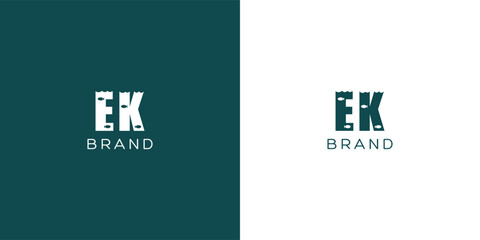 EK vector logo design