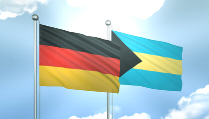 Germany and Bahamas Flag Together A Concept of Realations