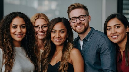 Diversity Group Of People, Happy People Together, Corporate Party, Having Time Together