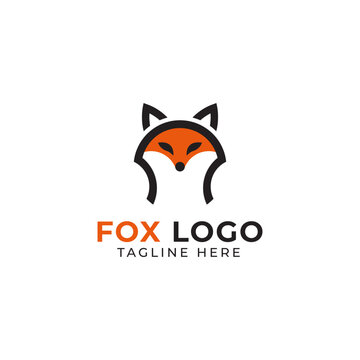 Vector fox design on white background. Fox logo or 
icon. Wild Animal vector illustration