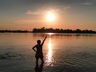 sunset silhouette