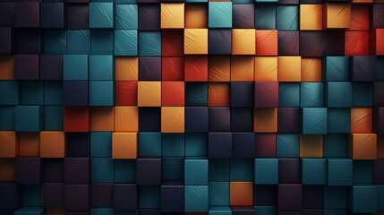 Abstract colorful geometric background. 3d rendering, 3d illustration.