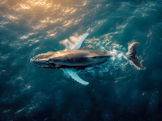 Fototapeta premium shark in the sea