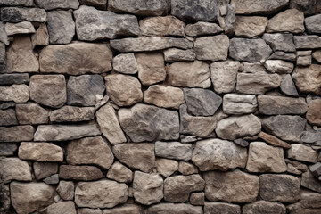 Processed collage of old medieval stone wall texture in daylight. Background for banner