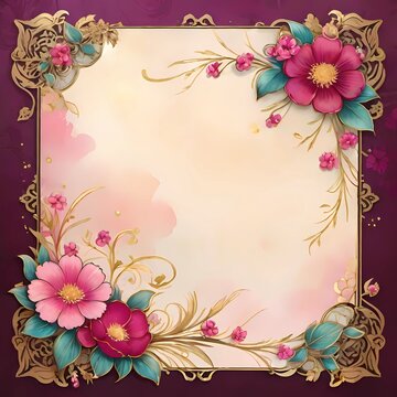 Composizioni floreali vintage con ornamenti e fiori in stile classico.