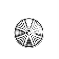 Conceptual design of abstract circle illustration