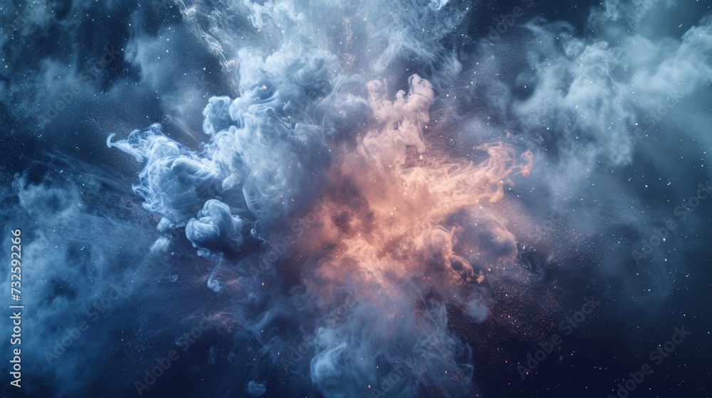 Poster white abstract background explosion fog liquid cloud