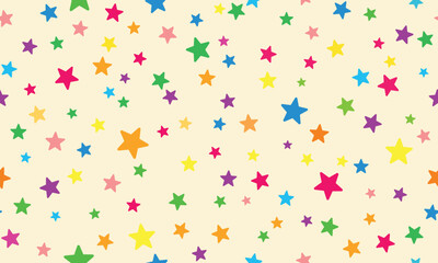 scatter stars childrens party gift wrapping seamless recolorable vector texture background