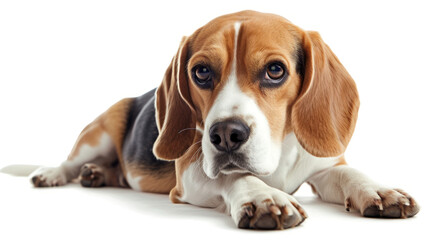 A Photo of a Beagle On a White Background