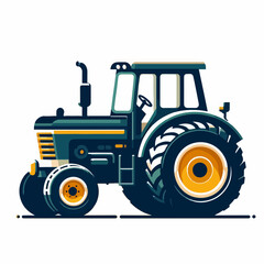 agriculture tractor equipment machinery vector