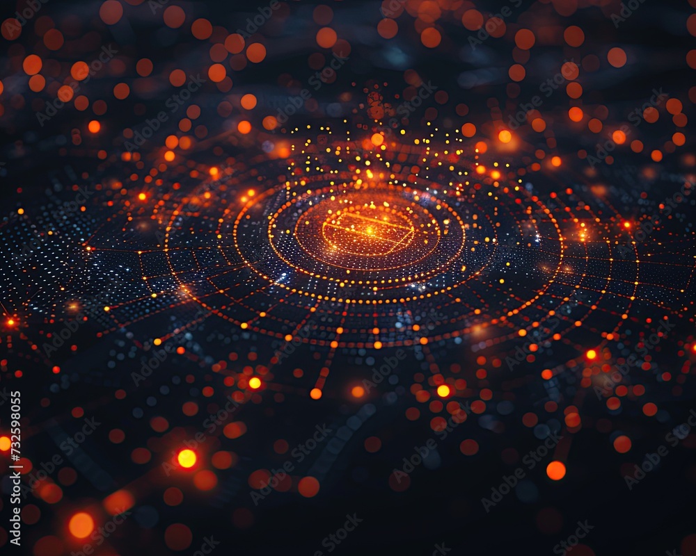 Poster futuristic 3d diagram graph background. technology background.