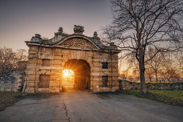 The historic gates of Belgrade's Kalemegdan fortress welcome visitors to explore centuries of...