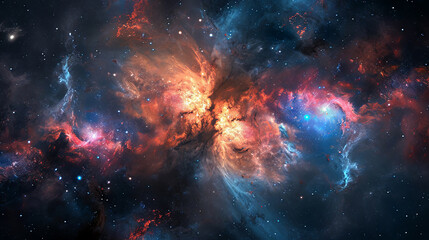 Planets, stars and galaxies in outer space showing the beauty of space exploration - obrazy, fototapety, plakaty