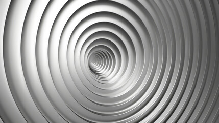 Obraz premium A sleek silver spiral with a smooth, metallic sheen in a 3D design.