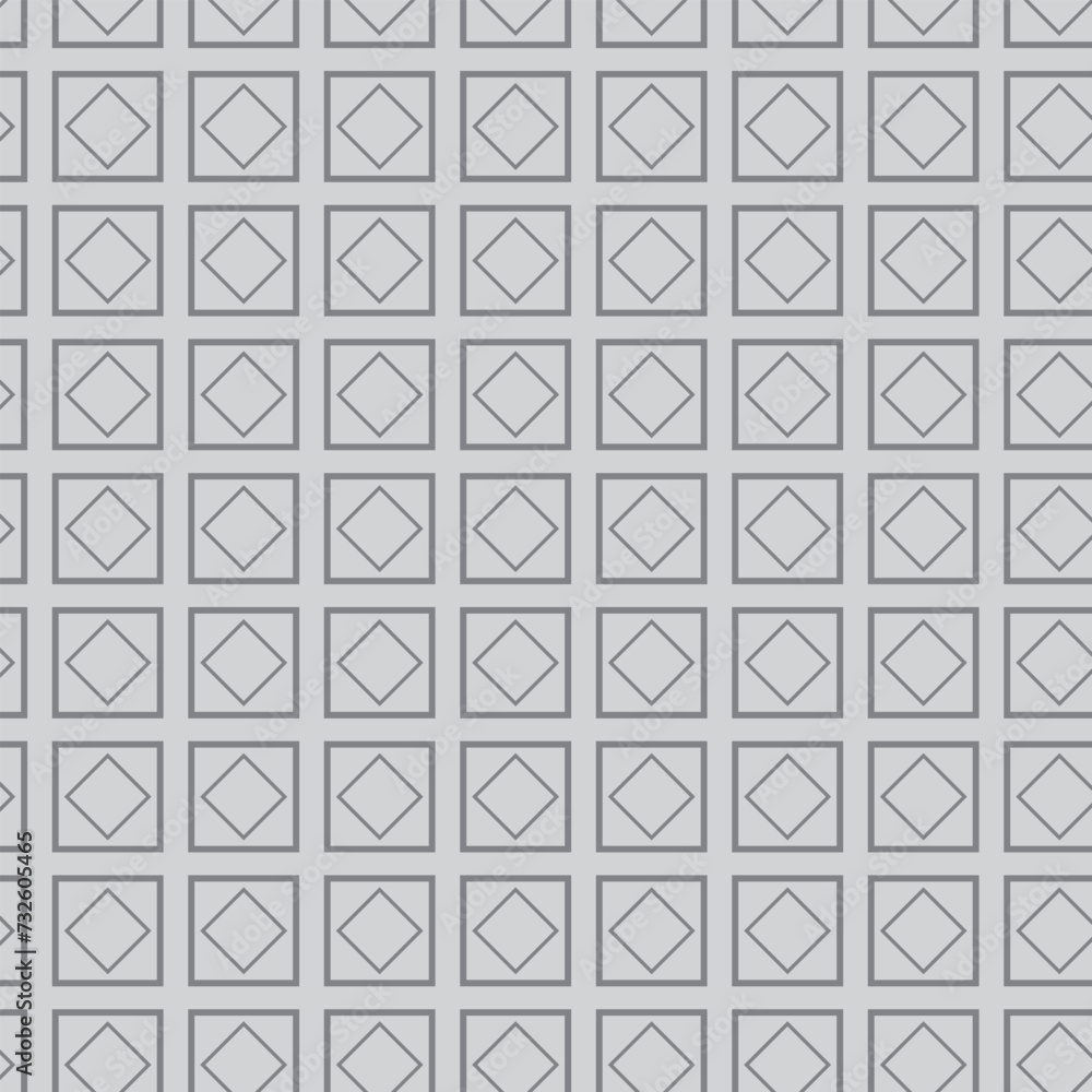 Aufkleber abstract seamless repeatable grey rectangle pattern on grey.