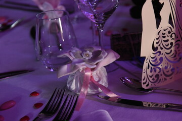 cadeau de mariage en d&eacute;coration de table