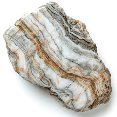 marble granite stone on white background