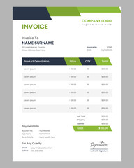 Vector Professional business invoice template design