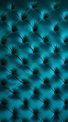 Fototapeta na wymiar Close up of blue leather texture background. Luxury furniture concept