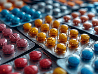 Production of pills and medicines, drug abuse,  AI generated