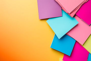 Abstract colorful sticky not pad wallpaper background.	