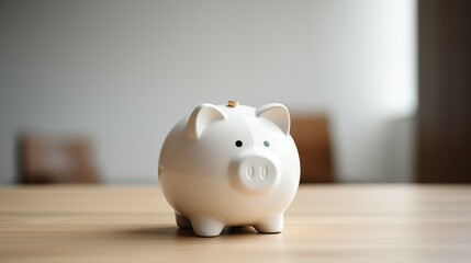 Close-up photograph of a piggy bank. Symbolising money saving and financial decisions.