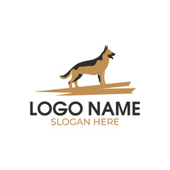 dog logo design vector