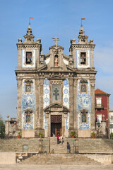 Fototapeta na wymiar Church of San Ildefonso, Porto, Portugal, Unesco World Heritage Site