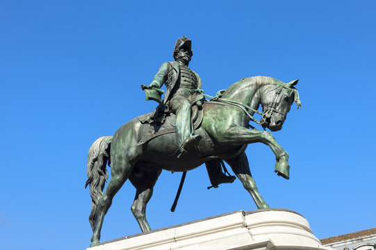 Dom Pedro IV equestrian statue, Porto, Portugal