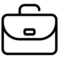 briefcase icon, simple vector design