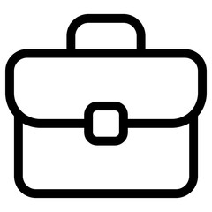 briefcase icon, simple vector design