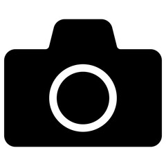 camera icon, simple vector design